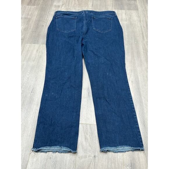 NYDJ Womens Sheri Slim Bootcut Jeans High Rise Denim Lift Tuck Tech Blue Size 18 - Picture 2 of 10